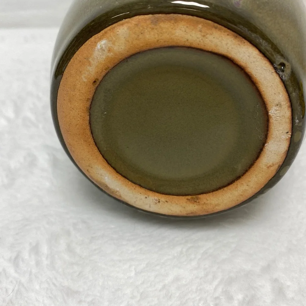 Purple Green Ceramic Vase Art Pottery Decorative Home Decor‎ Flower Vase